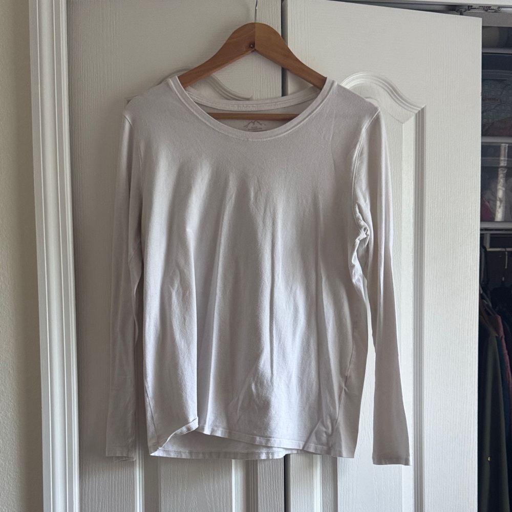 Classic White Long Sleeve Women's Tee